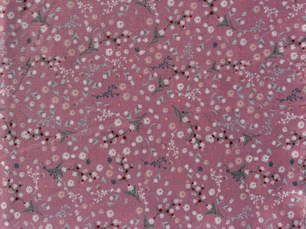 Baumwoll-Stoff "Mathilda's Welt" Altrosa Nr 4857